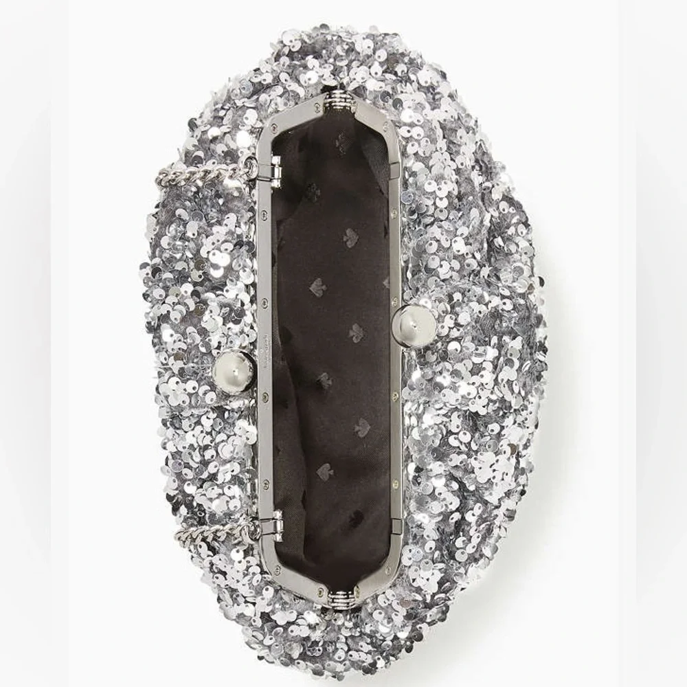 kate spade Silver Sequin Clutch - Picture 4 of 11
